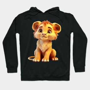 Cute Animal Characters Art 3 -tiny lion- Hoodie